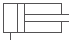 Single acting cylinder, return movement by external force Single acting cylinder, return movement by external force