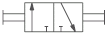 3/2-way valve, manually actuated 3/2-way valve, manually actuated