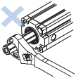 Please don't attempt to rotate the piston rod. Caution Please don't attempt to rotate the piston rod.